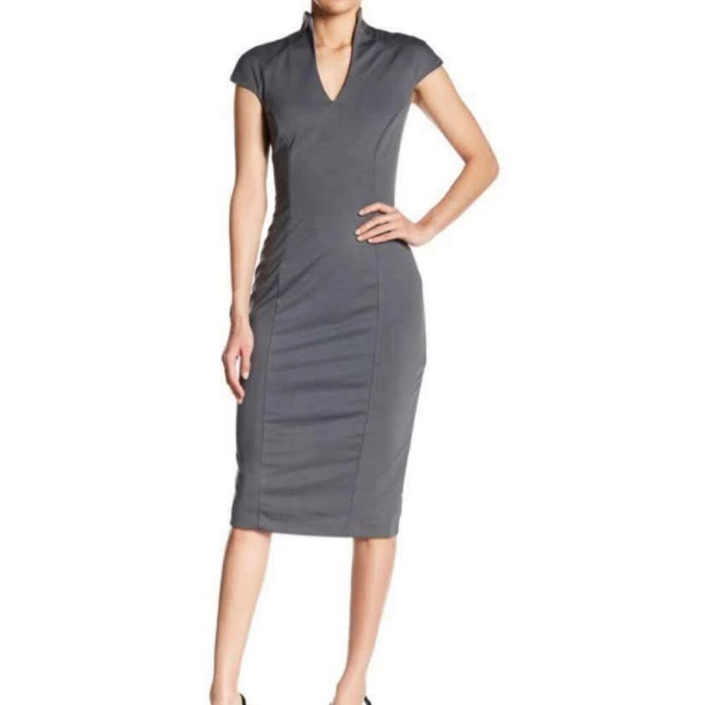 The Limited Gray Midi Dress